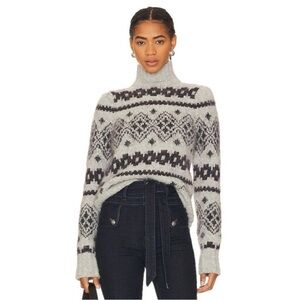 VERONICA BEARD Chiana Fairisle ALPACA Sweater